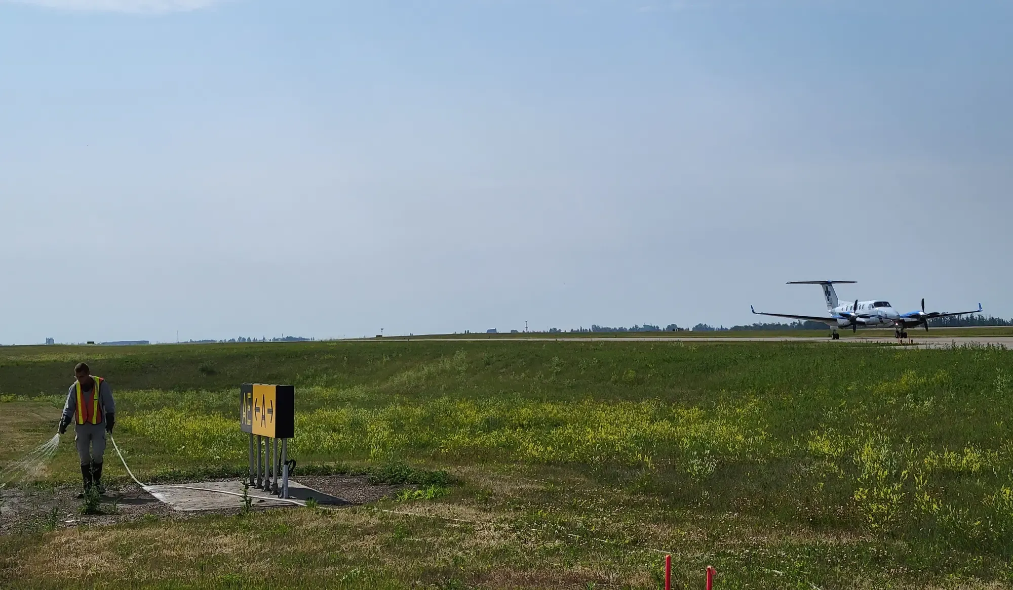 Vegetation control at Edmonton International Airport