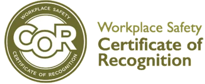 COR Workplace Safety Certificate of Recognition